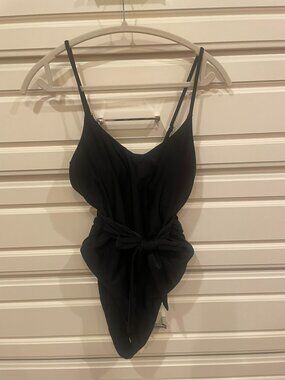 One piece black swimsuit